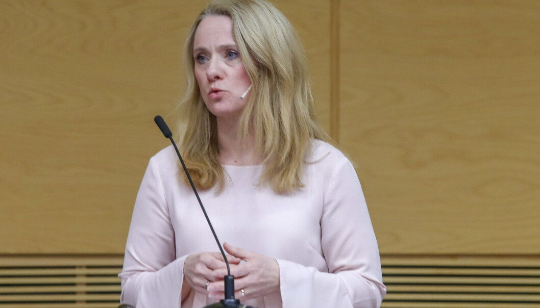 Anniken Hauglie, Arbeids- og sosialminister. Foto: Scanpix NTB Anniken Hauglie, Arbeids- og sosialminister. Foto: Scanpix NTB