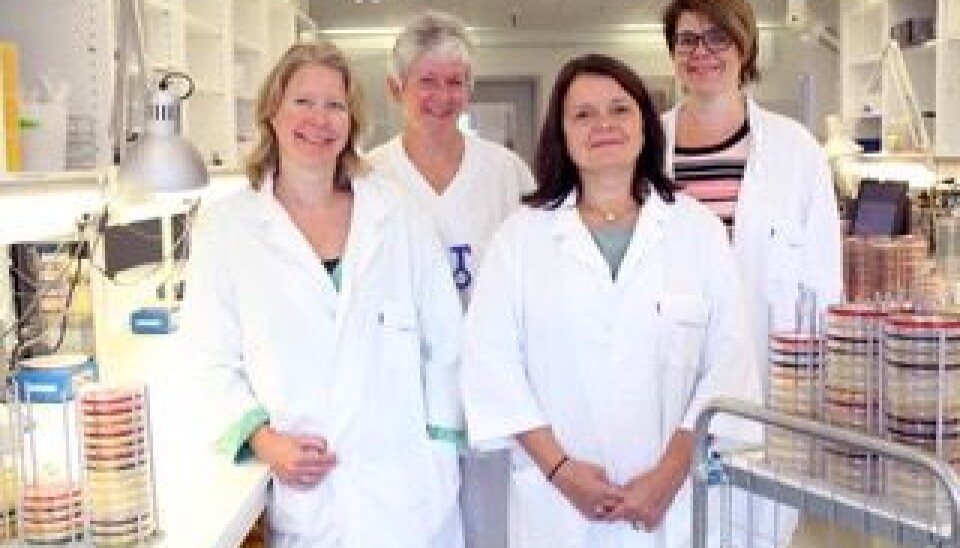Fra venstre HR-rådgiver Lone Bakken, Verneombud May Lilly Colban, Divisjonsdirektør Janne Pedersen og HMS-rådgiver Randi Clutch. Foto: Ahus Fra venstre HR-rådgiver Lone Bakken, Verneombud May Lilly Colban, Divisjonsdirektør Janne Pedersen og HMS-rådgiver Randi Clutch. Foto: Ahus